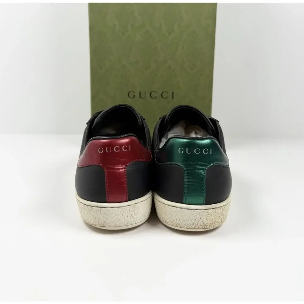 Size 8US - Gucci Ace Kingsnake Leather Sneakers